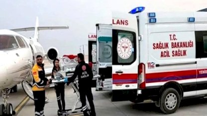 Hatay'da ambulans uçak 6 günlük bebek için havalandı