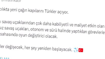 Kacır: İnsansız Uçaklar Oyun Değiştirecek