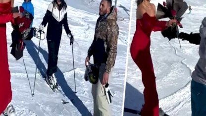 Kayak Yapan Öğrenci, Vatandaşlara Gül Hediye Etti