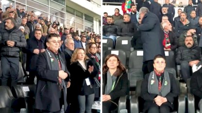 Leyla Zana Amedspor maçında! Ayakta alkışlandı