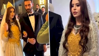 Nazdar Barzani ile Kahraman Zülfikar İzol evlendi! Geline kilolarca altın takıldı