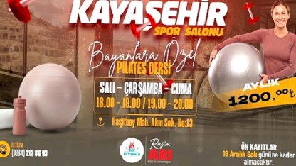 Nevşehir'de Bayanlara Özel Pilates ve Step Aerobik Kurs Kayıtları Başladı