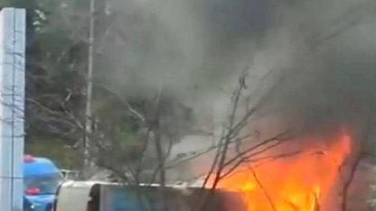 Şile'de Park Halindeki Araç Yangını