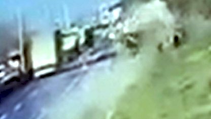 Tekirdağ'da 5 kişinin yaralandığı kaza kameraya yansıdı