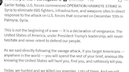 Trump'tan DEAŞ'a Misilleme Açıklaması