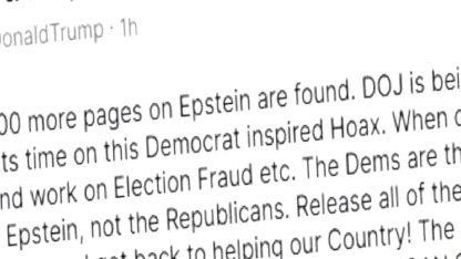 Trump'tan Epstein Çıkışı