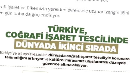 Türkiye Coğrafi İşaretlerde İkinci Sırada