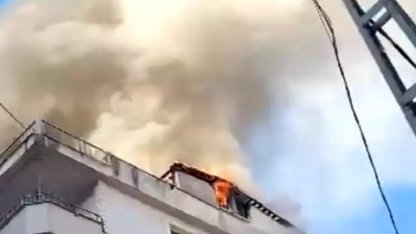 Tuzla'da 6 Katlı Binada Yangın