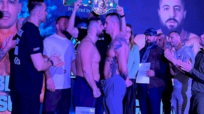 Umut Camkıran ve Hırvat nakavt makinesi Pesut tartıda yüz yüze geldi