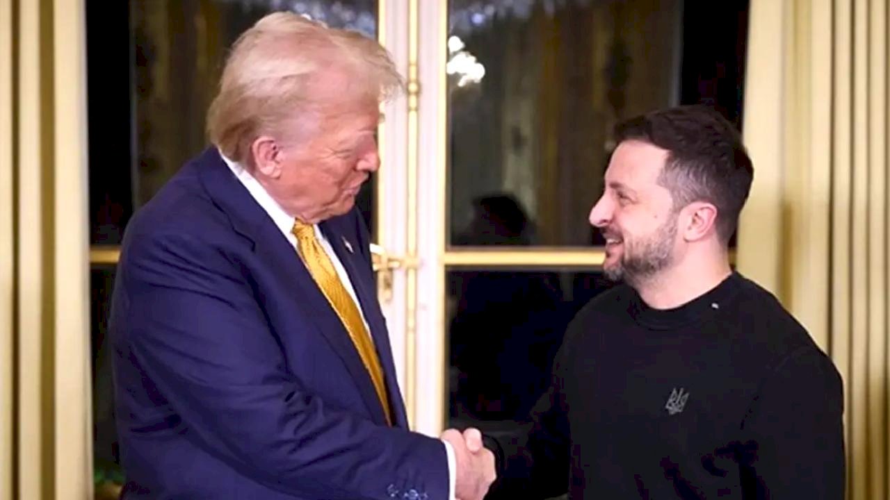 Trump ve Zelensky, Mar-a-Lago'da biraraya geldi