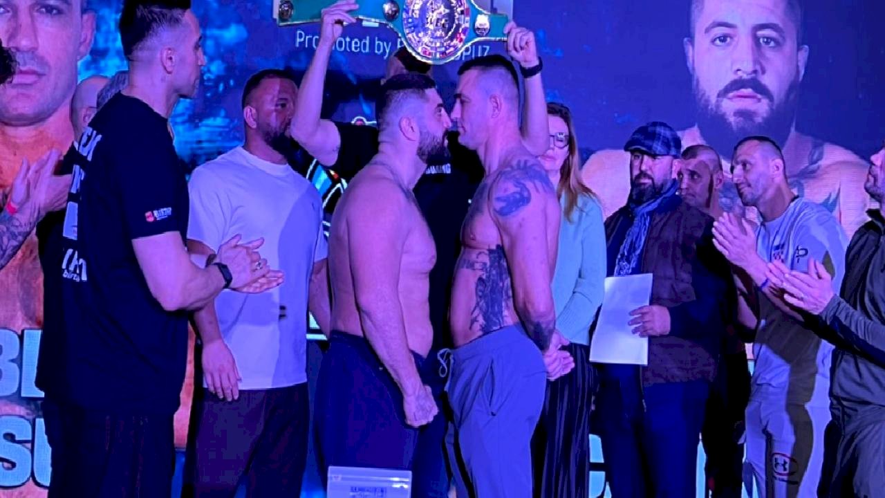 Umut Camkıran ve Hırvat nakavt makinesi Pesut tartıda yüz yüze geldi