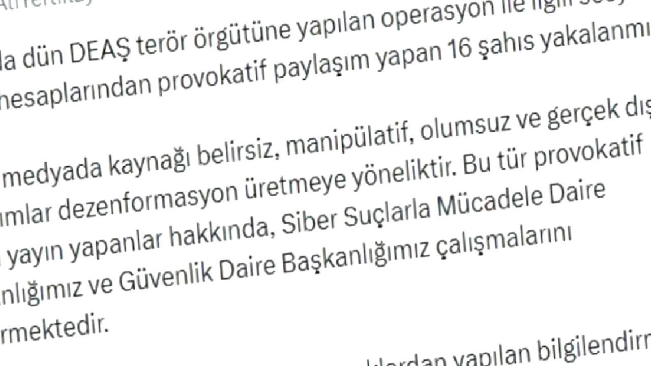 Yalova'da DEAŞ Operasyonu: 16 Gözaltı