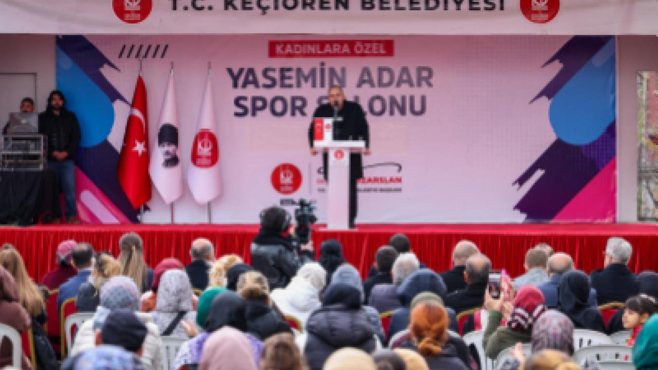 Yasemin Adar Spor Salonu Keçiören'de kadınların hizmetinde