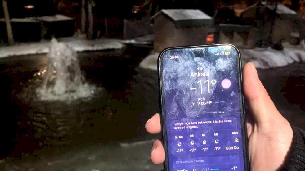 Ankara'da Kar Yağışı ve Buzlanma