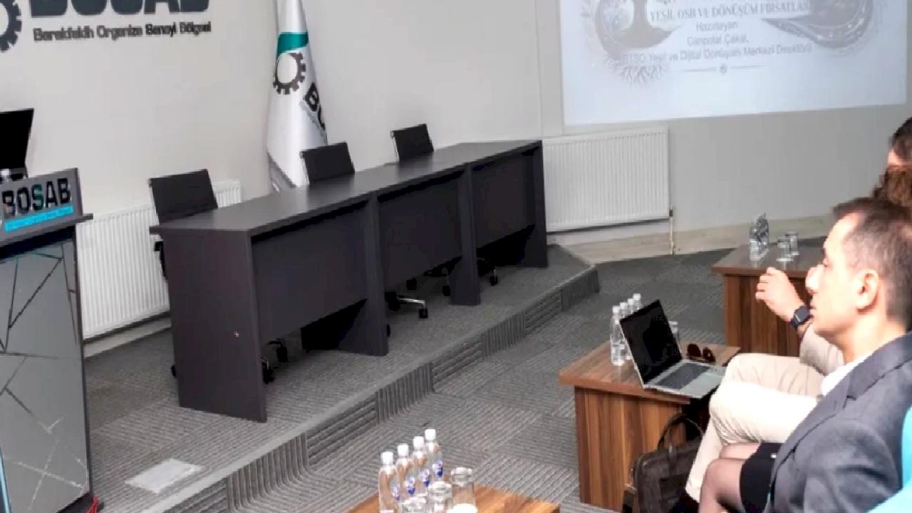 Bursa'da BOSAB sanayicisine 'yeşil dönüşüm' rehberi