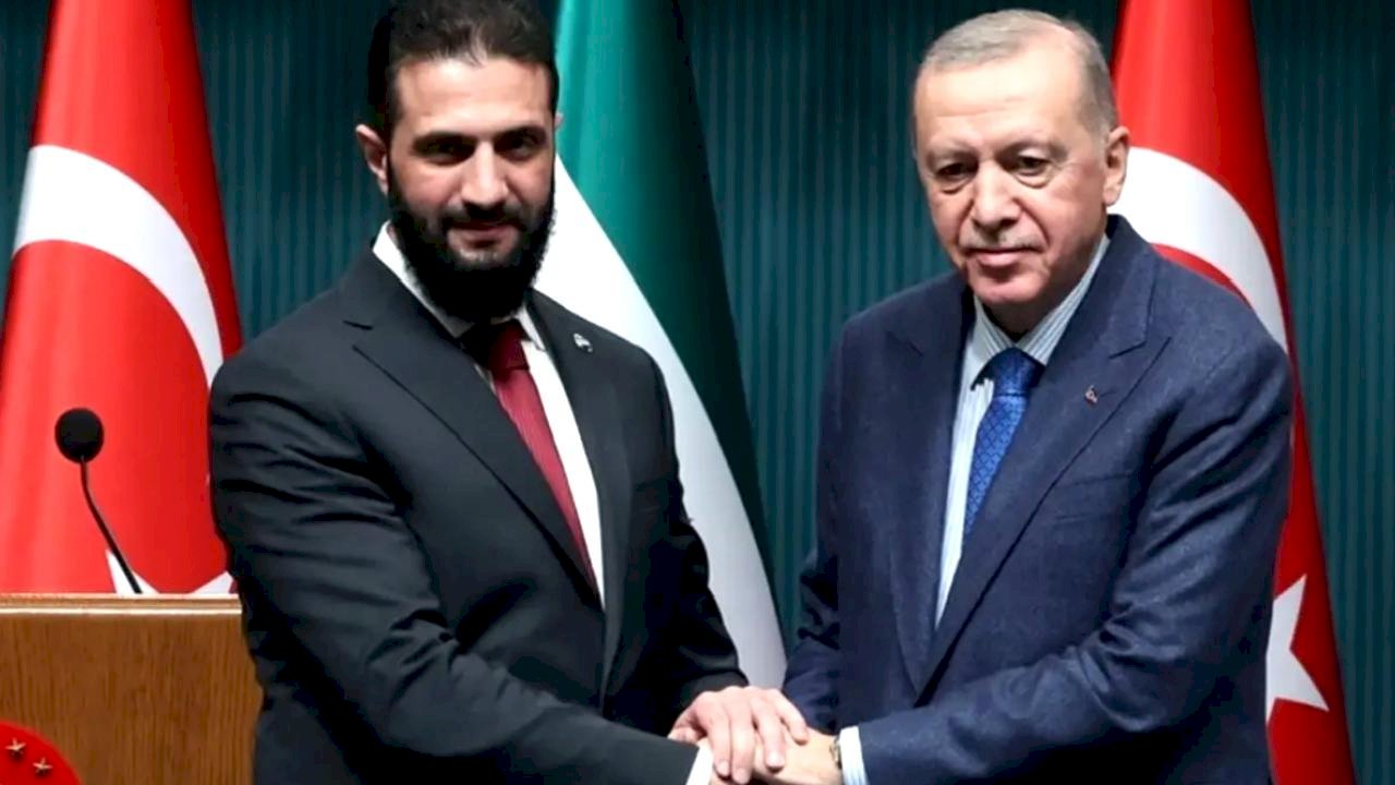 Cumhurbaşkanı Erdoğan ile Şara arasında kritik görüşme