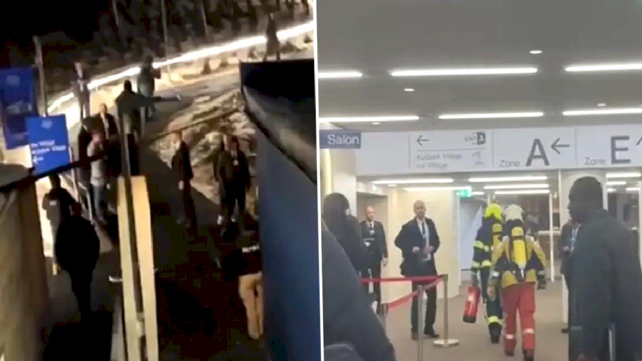 Davos'ta korku dolu anlar! Dünya liderlerinin olduğu kongre hemen tahliye edildi