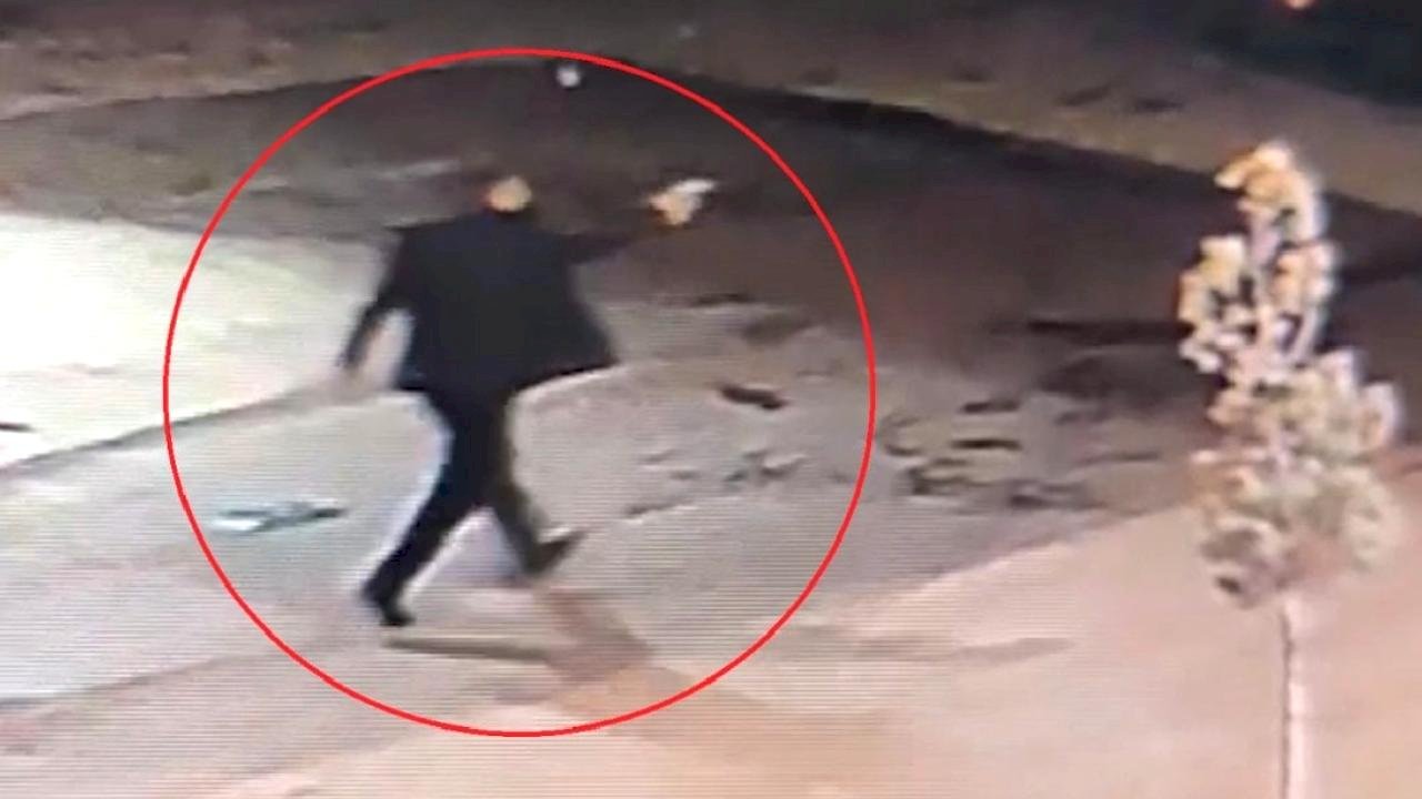 Kırıkkale'de akrabalar arasında silahlı kavga kamerada