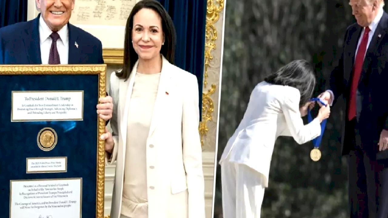 Machado'nun Nobel Ödülü'nü Trump'a vermesi alay konusu oldu: Elleri kelepçeli Maduro bu kadar aşağılanmadı