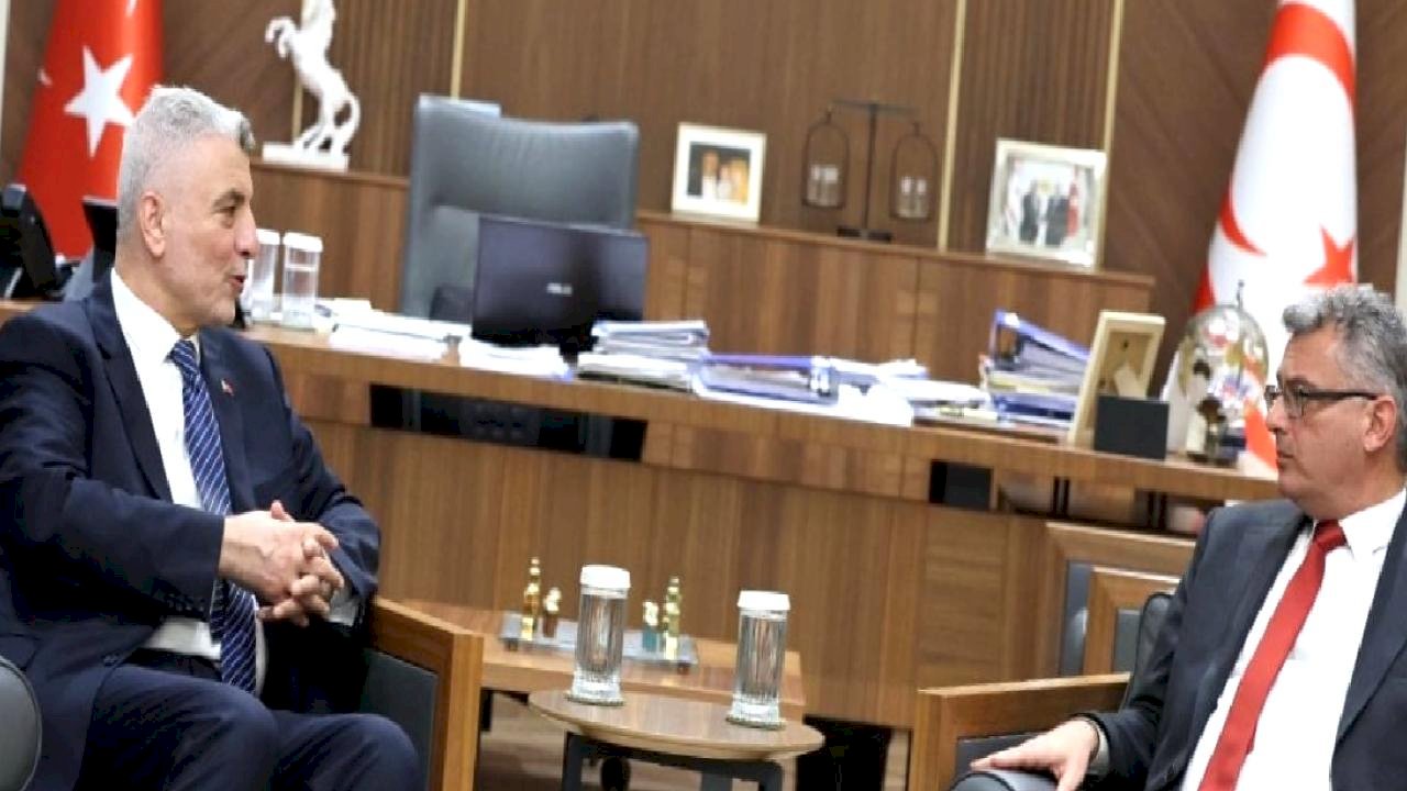 Ömer Bolat, KKTC’de Cumhurbaşkanı Tufan Erhürman ile görüştü