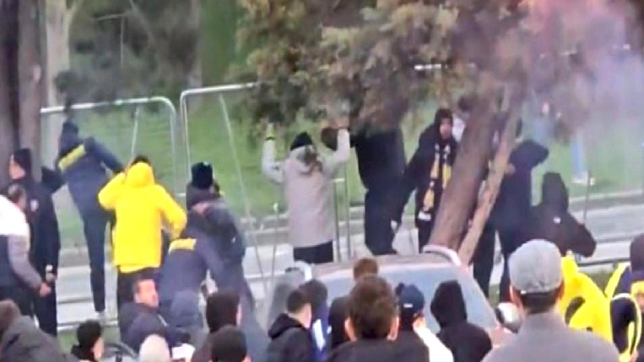 Süper Kupa finali öncesi iki takım taraftarları arasında kavga çıktı