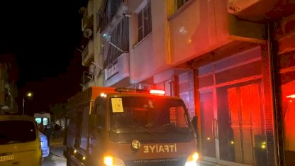 Alaşehir'de Balkon Yangını