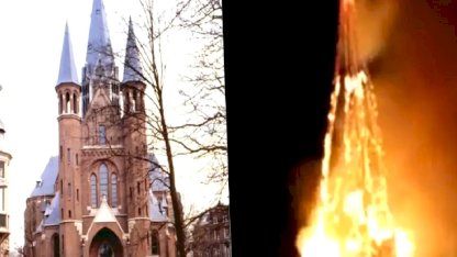Amsterdam'daki 150 yıllık kilise alevlere teslim oldu
