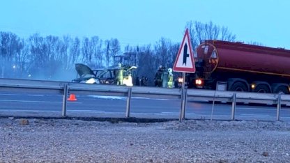 Ankara'da seyir halindeki araçta yangın