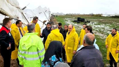 Antalya'daki seralarda hasar tespit için Bakanlık devrede