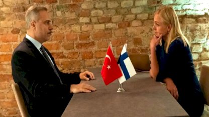 Bakan Fidan ile Finlandiyalı mevkidaşının görüşmesine damga vuran kare