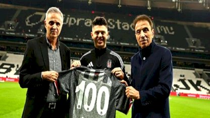 Beşiktaş'ta Milot Rashica'ya plaket verildi