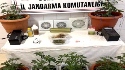 Bursa Nilüfer'de jandarmadan uyuşturucu operasyonu