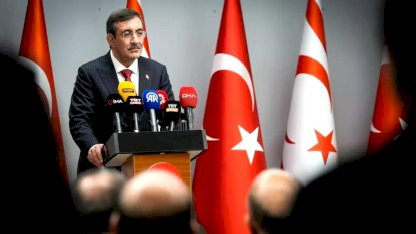 Cumhurbaşkanı Yardımcısı Yılmaz, Ercan Havalimanı'nda açıklamalarda bulundu Açıklaması