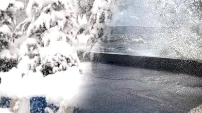 Doğu'da yoğun kar, kıyılarda kuvvetli rüzgar