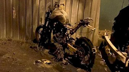 Fatih'te Motosiklet Yangını