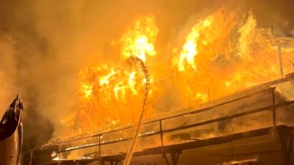 Fethiye'de Gulet Tersanesinde Yangın