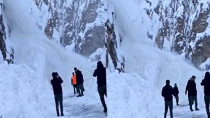 Hakkari'de çığ düştü