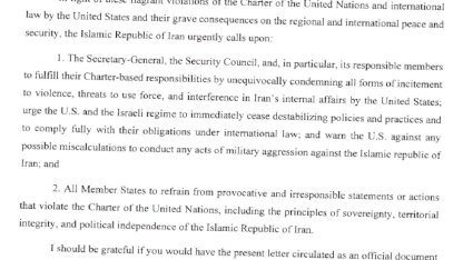 İran'dan BM'ye Trump'a Tepki