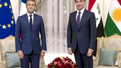 Macron ve Barzani arasında Suriye görüşmesi