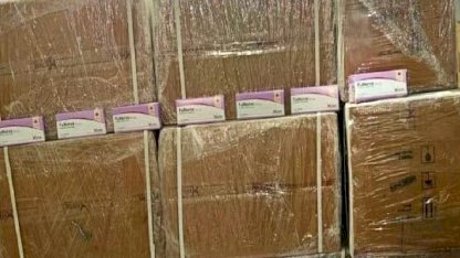 Mersin Limanı'nda yüz binlerce sentetik hap ele geçirildi