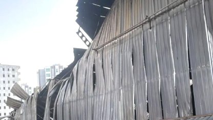 Mersin'de Paketleme Tesisinde Yangın