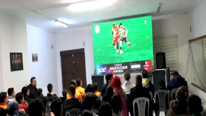 Nevşehirli sporseverler Süper Kupa finalini dev ekranda seyretti