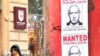 Saraybosna'da Netanyahu Afişleri