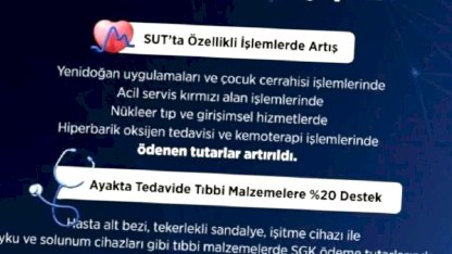 SGK'dan tıbbi malzemelere yüzde 20 artış