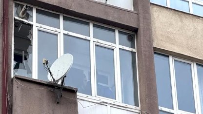 Sivas'ta Kombi Patladı, Balkon Hasar Gördü