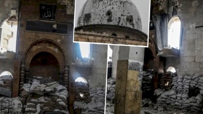 Terör örgütünün askeri karargah olarak kullandığı cami ilk kez görüntülendi