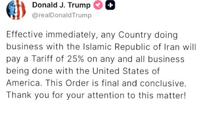 Trump'tan İran ile Ticaret Yaptırımı