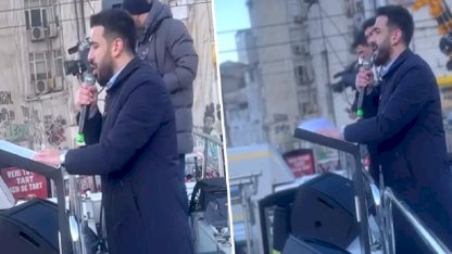 TÜGVA Başkanı Beşinci, Galata'da Filistin için toplanan kalabalığa seslendi: Size ahdimiz olsun ki...