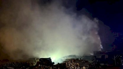 Yıldırım'da Ahşap Palet Fabrikasında Yangın