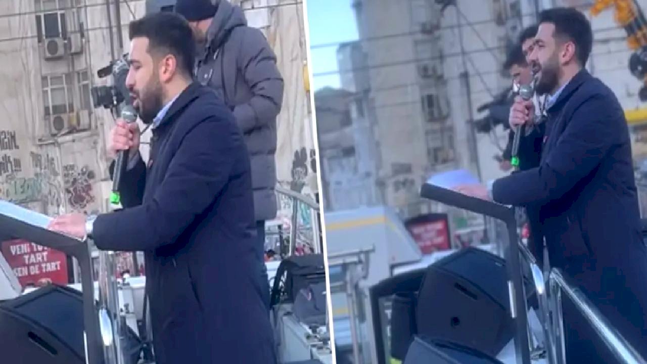 TÜGVA Başkanı Beşinci, Galata'da Filistin için toplanan kalabalığa seslendi: Size ahdimiz olsun ki...